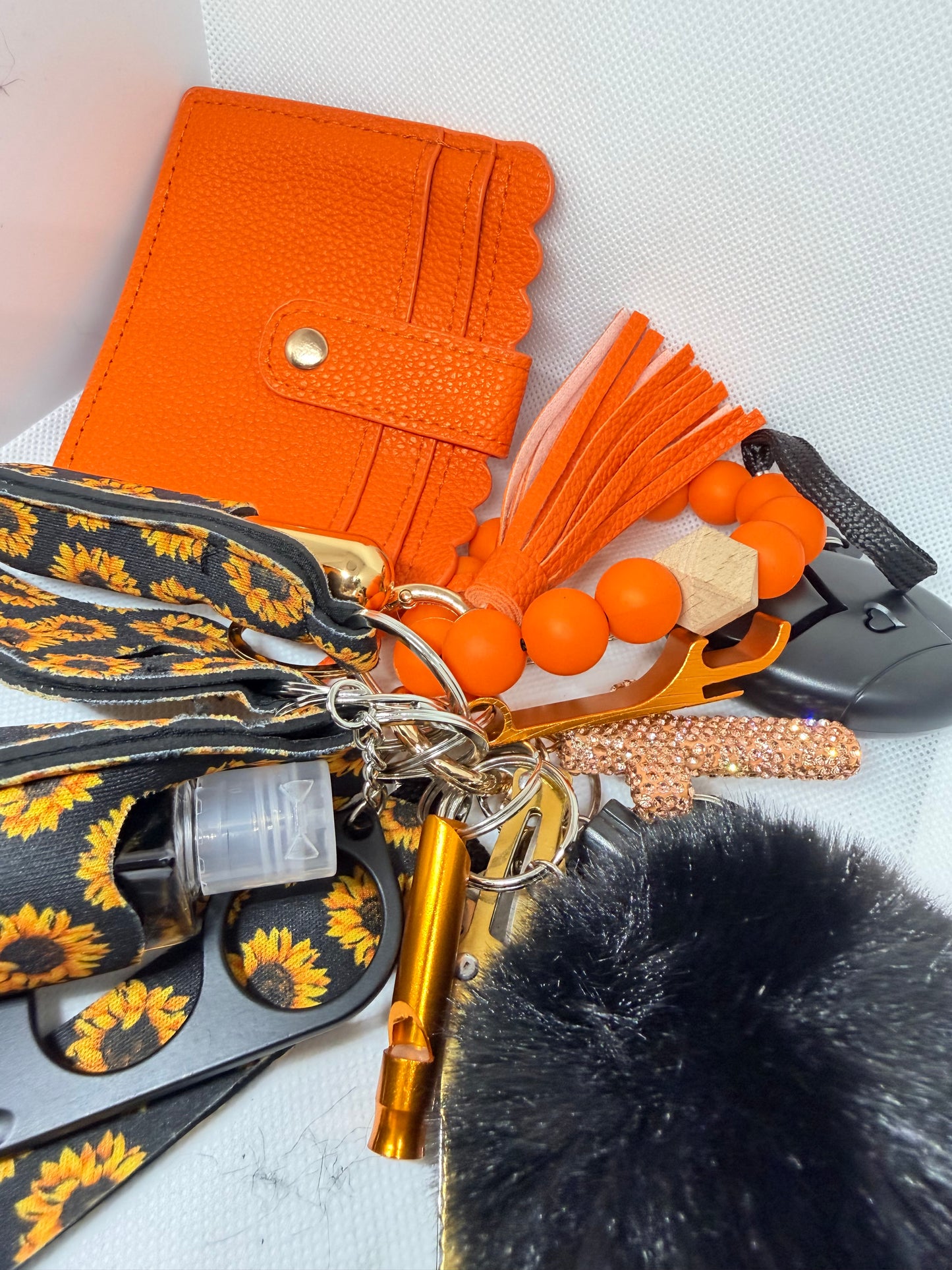Sunflowers with Orange Wallet