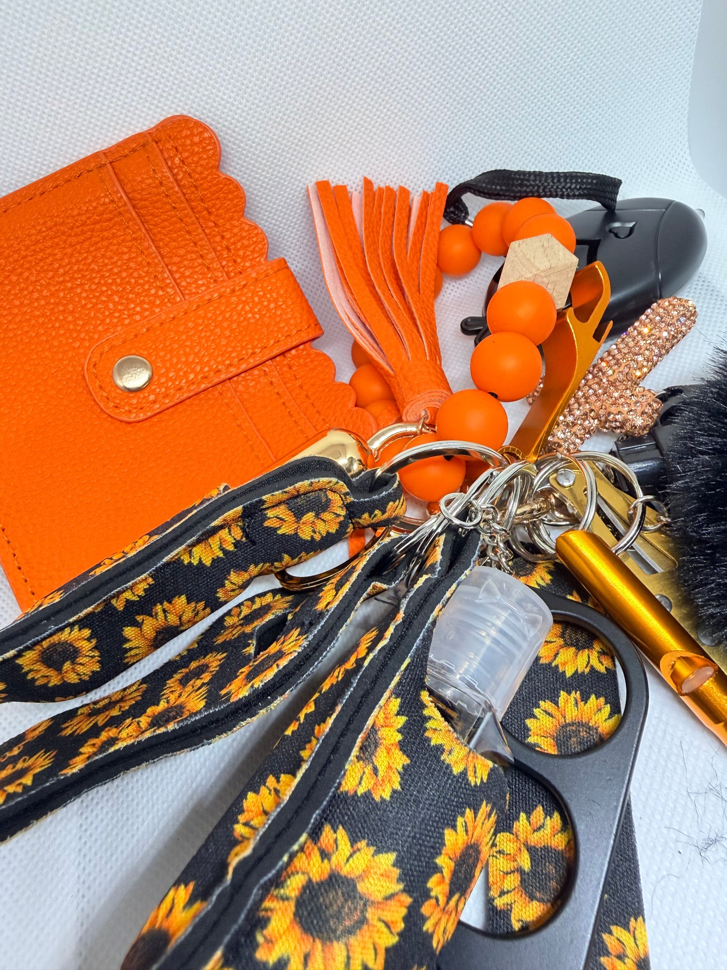 Sunflowers with Orange Wallet